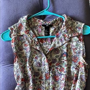 Sleeveless H&M High Low Blouse